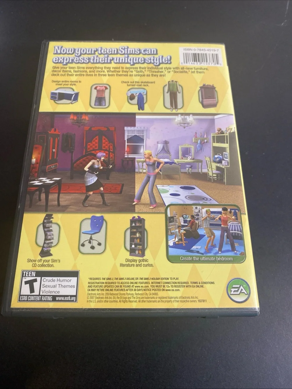 Sims 2 Teen Style Stuff PC Video Game  Expansion 2007 ML448